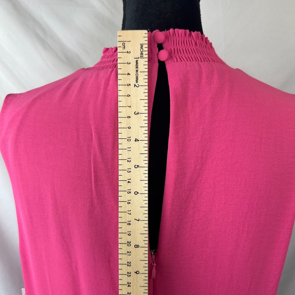 Laundry‎ by Shelli Segal A Line Dress Womens 16 Fuchsia Purple Tiered Sleeveless - Picture 4 of 12
